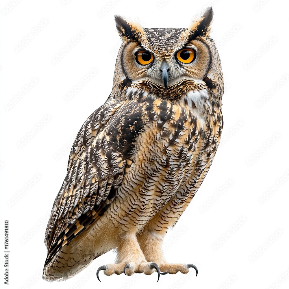 Obraz premium Photo of Owl Isolated on white background