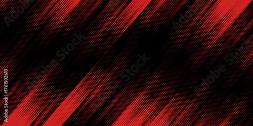 Red halftone dots blue color pattern gradient grunge texture background. Dot pop art comic sport style vector