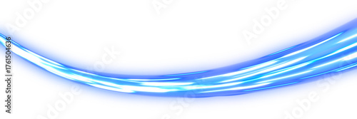 Neon Blue Energy Motion Streak