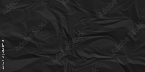 Dark black crumpled paper background texture pattern overlay. wrinkled high resolution arts craft and Seamless white crumpled paper.	