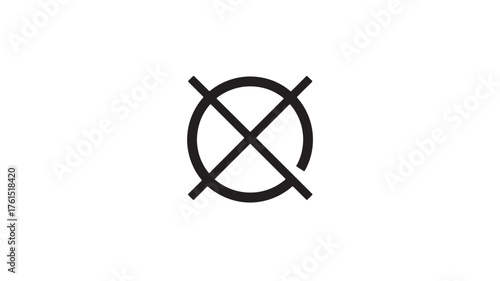 Do not tumble dry symbol, clear laundry care instruction for textiles