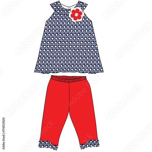 girls baby frocks with leggings cute ready flower print