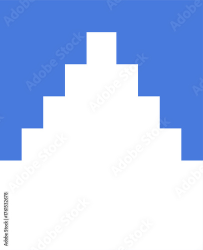 Vector illustration of the flag of Akershus County, Norway.