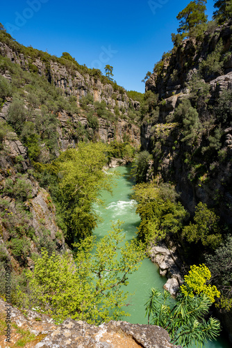 Antalya's famous Green Canyon from above