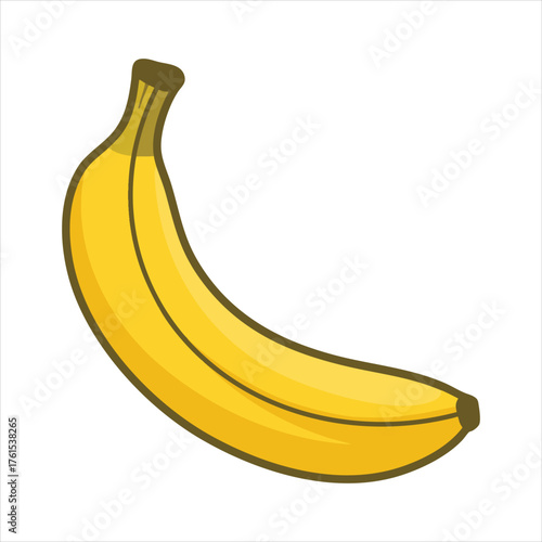 Banana flat digital art illustration design