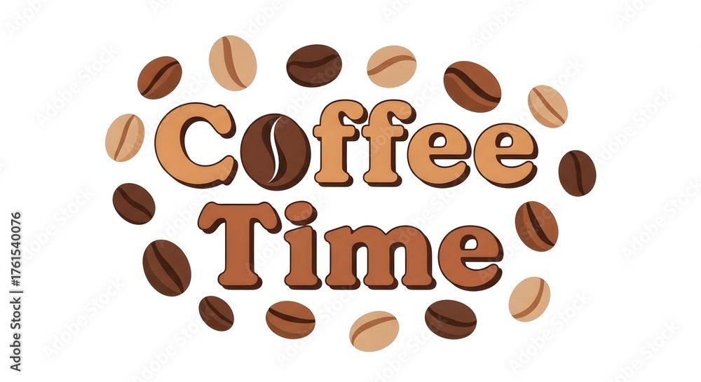 Obraz premium coffee beans on white background