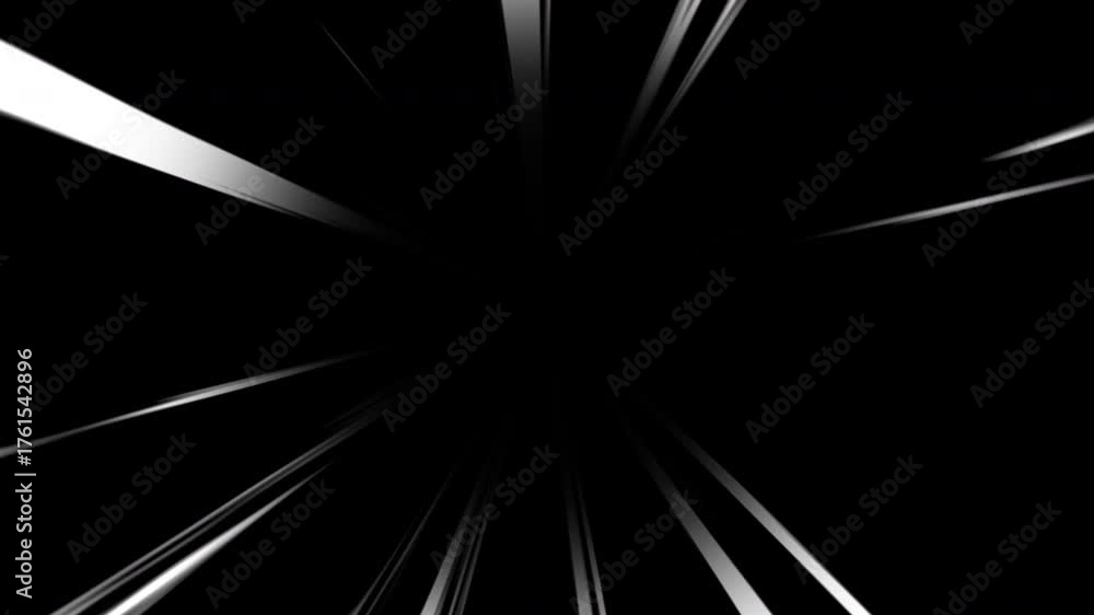 Futuristic Neon Blue Radial Speed Line Loop