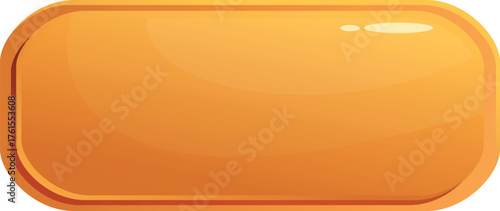 Glossy orange button providing intuitive interface element for engaging gameplay