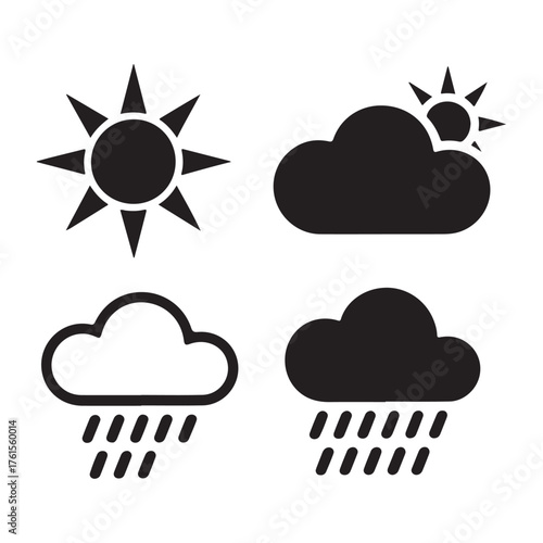 Rainy cloud icon
