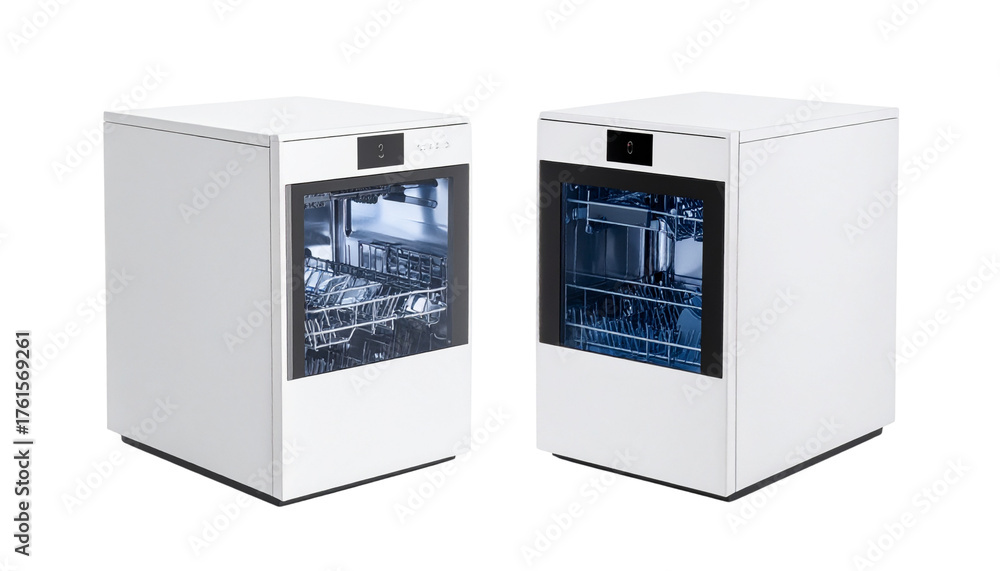Fototapeta premium Smart Countertop Dishwasher Machine — isolated on transparent background