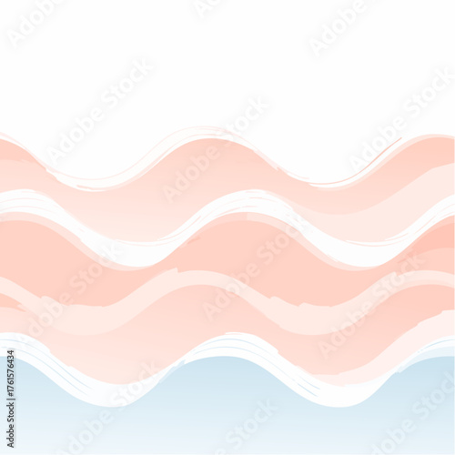 Abstract Wavy Lines in Soft Colors.