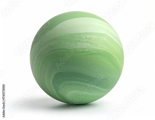 Green Swirl Marble - A Study in Texture and Light.