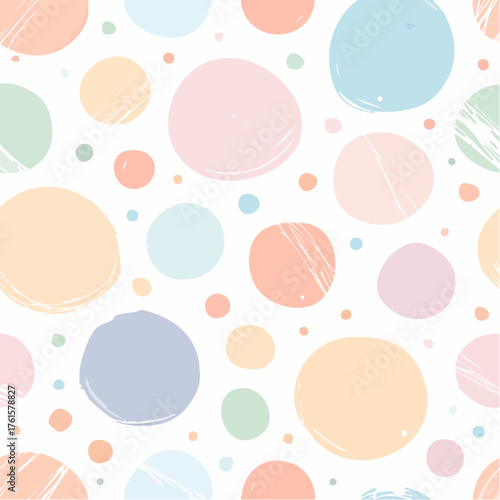 Pastel Polka Dot Pattern for Baby Products.