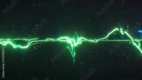 neon soundwave visualization