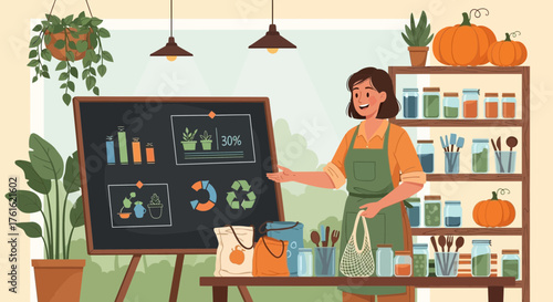 Visual Presentation on Sustainability Practices and Eco-Friendly Living Strategies