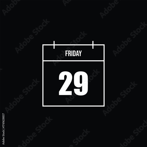 Friday 29th Calendar Icon