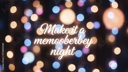 Festive Bokeh Lights Background with 
