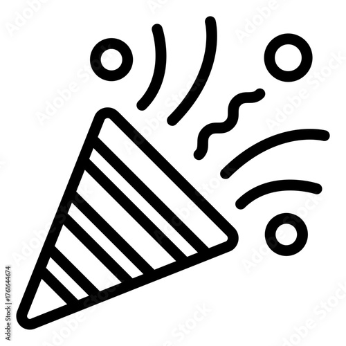 Confetti Party Popper Icon