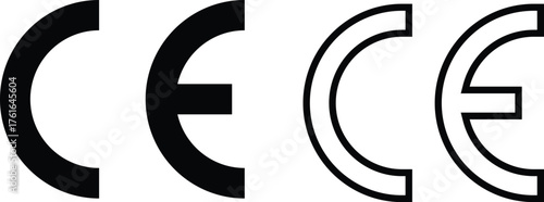 CE Certification Symbol Vector Illustration