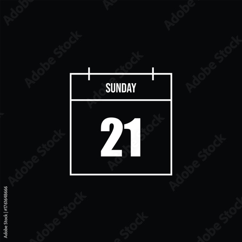 Sunday 21st Icon