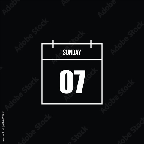 Sunday Calendar Icon