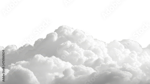 white clouds in sky or cloudscape texture isolated on white or transparent png