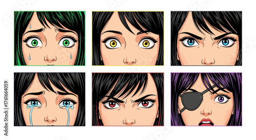 Diverse Eyes A Collection of Expressive Eye Emotions in Illustration