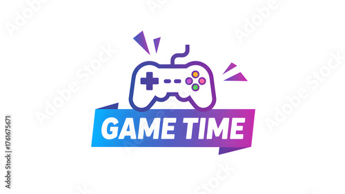 It's game time! Let's play with a colorful controller for exciting fun times