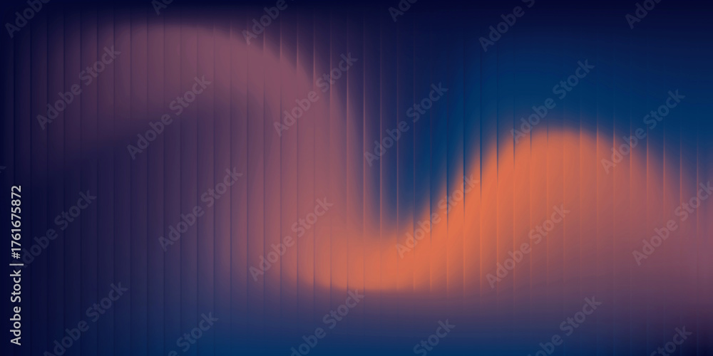 Fototapeta premium Abstract fractal glass gradient background with dark vertical stripes, trendy wallpaper of transparent glass effect for banner, poster, header, web, product presentation or branding. copy space