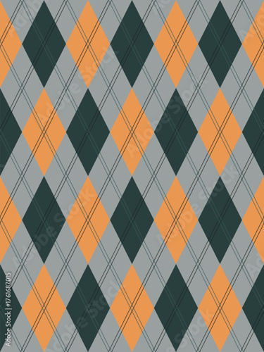 Argyle traditional pattern vector.Seamless geometric illustration pattern.Scotland argyll intarsia pastel element style .Design for fabric clothing,sweater,socks,wrapping,tablecloth,blanket,decoration