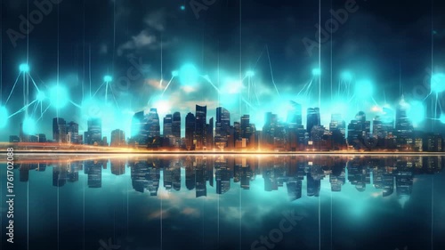 5G, 6G, Big data wireless network, high speed internet, cloud computing or connect diagram technology, Data storage, service, synchronize, online, financial, Connectivity global, smart city, Gen AI
