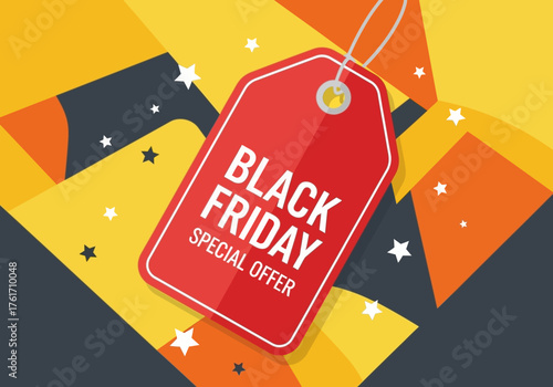 Black Friday Special Offer Tag.
