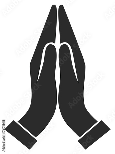 Praying Hands Silhouette Prayer Request Faith Hope Religion Spirituality Belief Gesture Meditation Worship