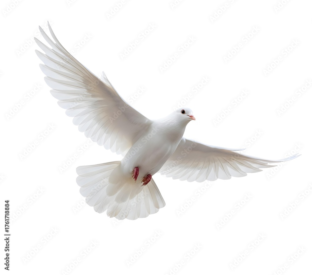 Fototapeta premium white dove isolated