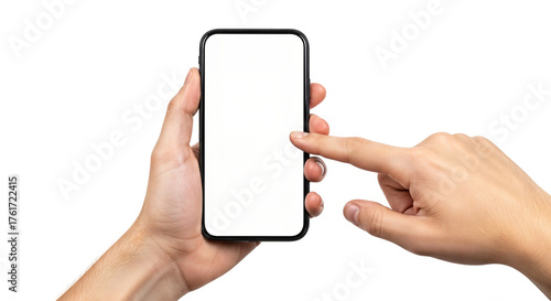 hand holding smart phone