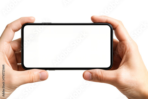 hand holding smart phone