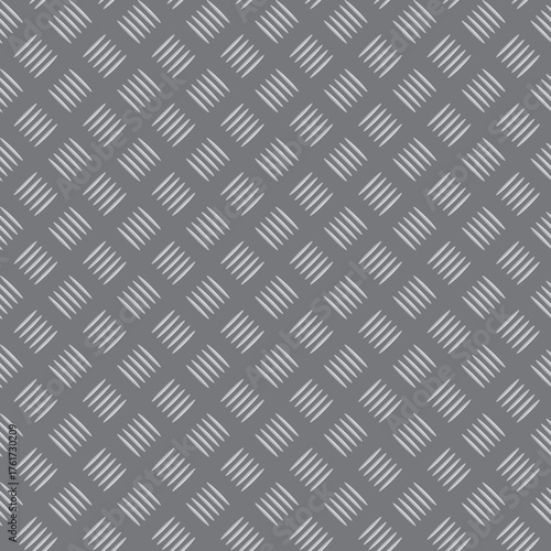 Seamless metall plate