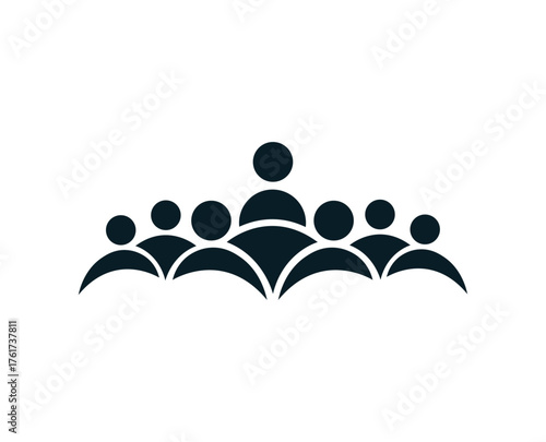 vector icon illustration concept of people group