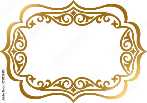 Golden figured frame with ornaments S1-02