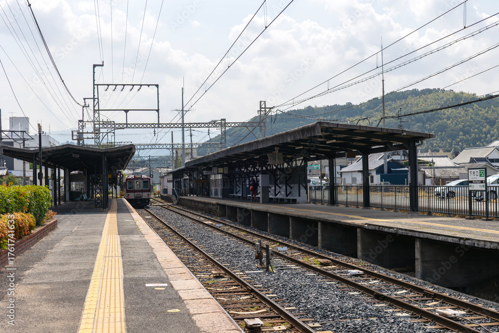 Fototapeta premium 奈良県／近畿日本鉄道の下市口駅（2025年8月撮影）