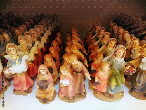 Italian Christmas Nativity Scene figurines at a retailer in the sector