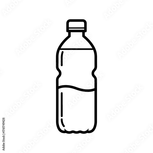 Crisp refreshing water bottle illustration conveying health, hydration, and active lifestyle for modern brands seeking vibrant visual assets