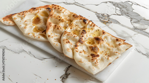 Indian Paratha (Indian Flying Flatbread): Hand-Tossed, Layered Flatbread Made with Wheat Dough, Ghee/Butter—Stuffed with Potato, Paneer or Minced Meat, Grilled to Crispy-Soft Perfection, Served with C