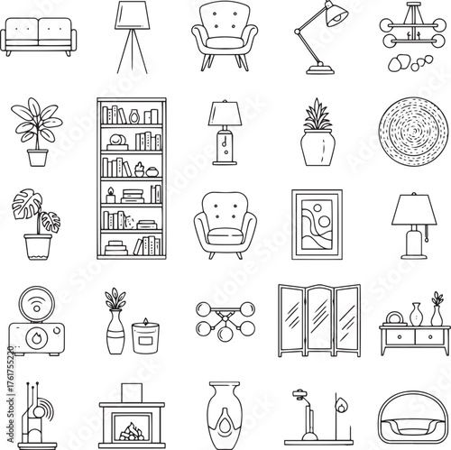 Versatile icon set for digital and print projects