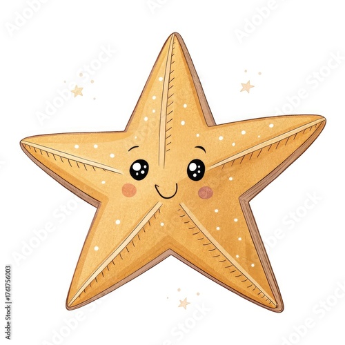 golden star on white background