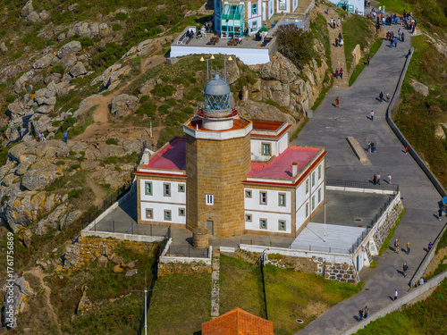 Faro de Fisterra en el Cabo Finisterre, A Coruña, Galicia