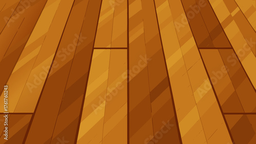 Polished Teak Floor Texture Illustration