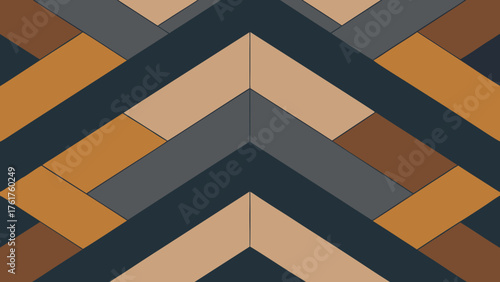 Reclaimed Driftwood Flooring Pattern Illustration