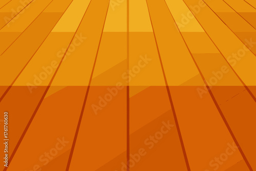 Shiny Varnished Timber Floor Illustration