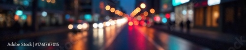 Dynamic City Nightscape Abstract Blurred Lights for Video & Presentation Overlays